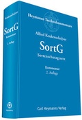 Cover: Sortenschutzgesetz: SortG - Carl Heymanns Verlag
