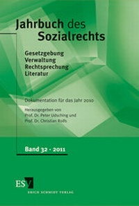 Abbildung von: Jahrbuch des Sozialrechts. Dokumentation für das Jahr 2010 - Erich Schmidt Verlag