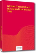 Cover: Kleines Tabellenbuch f&uuml;r steuerliche Berater 2017 - Sch&auml;ffer-Poeschel