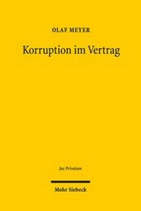 Abbildung von: Korruption im Vertrag - Mohr Siebeck