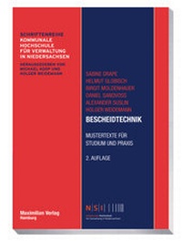 Enlarge image Cover: Bescheidtechnik - Maximilian-Verlag