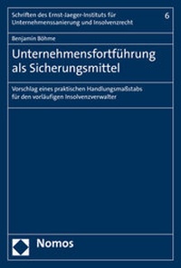 Abbildung von: Unternehmensfortführung als Sicherungsmittel - Nomos