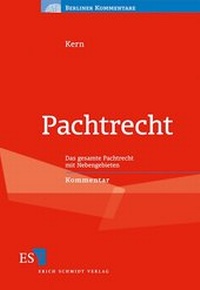 Enlarge image Cover: Pachtrecht - Erich Schmidt Verlag