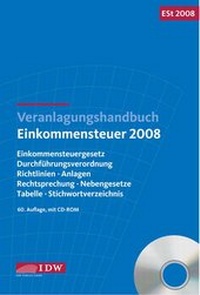 Abbildung von: Veranlagungshandbuch Einkommensteuer 2008 - IDW