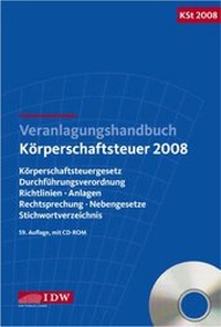 Abbildung von: Veranlagungshandbuch Körperschaftsteuer 2008 - IDW