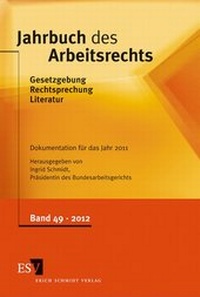 Abbildung von: Jahrbuch des Arbeitsrechts 49 - Erich Schmidt Verlag