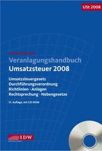 Abbildung von: Veranlagungshandbuch Umsatzsteuer 2008 - IDW