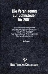 Bild vergrößern Bild: Die Lohnsteuer 2001 - IDW