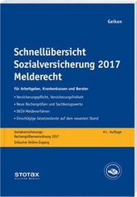 Abbildung von: Schnellübersicht Sozialversicherung 2017 Melderecht - Stollfuß
