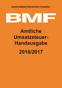 Abbildung von: Amtliche Umsatzsteuer-Handausgabe 2016/2017 - HDS