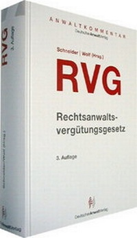 Bild vergrößern Bild: AnwaltKommentar RVG - Deutscher Anwaltverlag