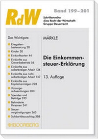 Abbildung von: Die Einkommensteuer-Erklärung - Boorberg