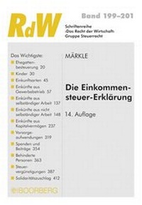 Abbildung von: Die Einkommensteuer-Erklärung - Boorberg