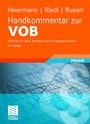 Cover: Handkommentar zur VOB - Springer Vieweg