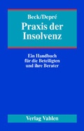Cover: Praxis der Insolvenz - Vahlen