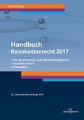 Cover: Handbuch Reisekostenrecht 2017 - Datakontext