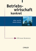 Cover: Betriebswirtschaft konkret - Wiley-VCH