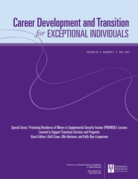 Abbildung von: Career Development and Transition for Exceptional Individuals - Sage Publishing