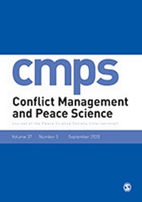 Abbildung von: Conflict Management and Peace Science - Sage Publishing