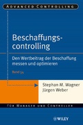 Cover: Beschaffungscontrolling - Wiley-VCH