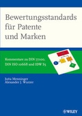 Cover: Bewertungsstandards f&uuml;r Patente und Marken - Wiley-VCH