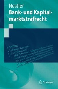 Abbildung von: Bank- und Kapitalmarktstrafrecht - Springer