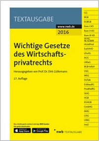 Abbildung von: Wichtige Gesetze des Wirtschaftsprivatrechts - NWB