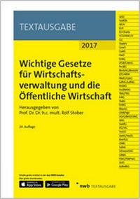 Abbildung von: Wichtige Gesetze für Wirtschaftsverwaltung und die Öffentliche Wirtschaft - NWB