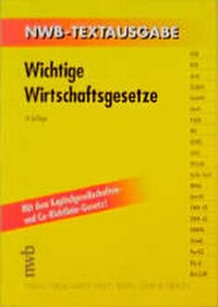 Bild vergrößern Bild: Wichtige Wirtschaftsgesetze - NWB