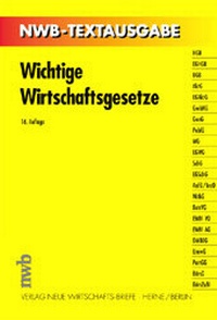 Bild vergrößern Bild: Wichtige Wirtschaftsgesetze - NWB
