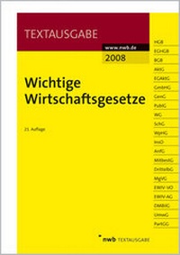 Abbildung von: Wichtige Wirtschaftsgesetze - NWB