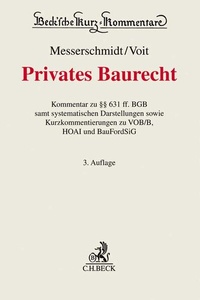 Abbildung von: Privates Baurecht - C.H.BECK