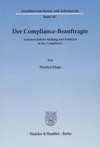 Abbildung von: Der Compliance-Beauftragte. - Duncker & Humblot