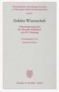 Abbildung von: Gelebte Wissenschaft. - Duncker & Humblot