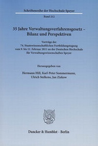Abbildung von: 35 Jahre Verwaltungsverfahrensgesetz - Bilanz und Perspektiven. - Duncker & Humblot