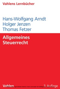 Abbildung von: Allgemeines Steuerrecht - Vahlen