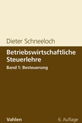 Cover: Betriebswirtschaftliche Steuerlehre Band 1: Besteuerung - Vahlen