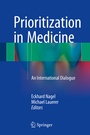 Cover: Prioritization in Medicine - Springer