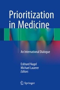 Enlarge image Cover: Prioritization in Medicine - Springer