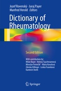 Cover: Dictionary of Rheumatology - Springer
