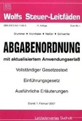 Cover: Abgabenordnung - Leitfadenverlag Sudholt