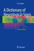Cover: A Dictionary of Neurological Signs - Springer