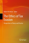 Cover: The Ethics of Tax Evasion - Springer