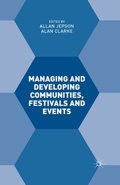 Cover: Managing and Developing Communities, Festivals and Events - Palgrave Macmillan
