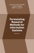 Cover: Formulating Research Methods for Information Systems - Palgrave Macmillan