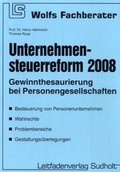 Cover: Unternehmenssteuerreform 2008 - Leitfadenverlag Sudholt