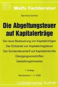Cover: Die Abgeltungsteuer auf Kapitalertr&auml;ge - Leitfadenverlag Sudholt