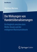 Cover: Die Wirkungen von Handelsliberalisierungen - Springer Gabler