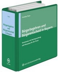 Abbildung von: Bürgerbegehren und Bürgerentscheid in Bayern - Carl Link Verlag