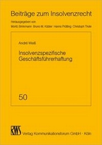 Abbildung von: Insolvenzspezifische Geschäftsführerhaftung - RWS